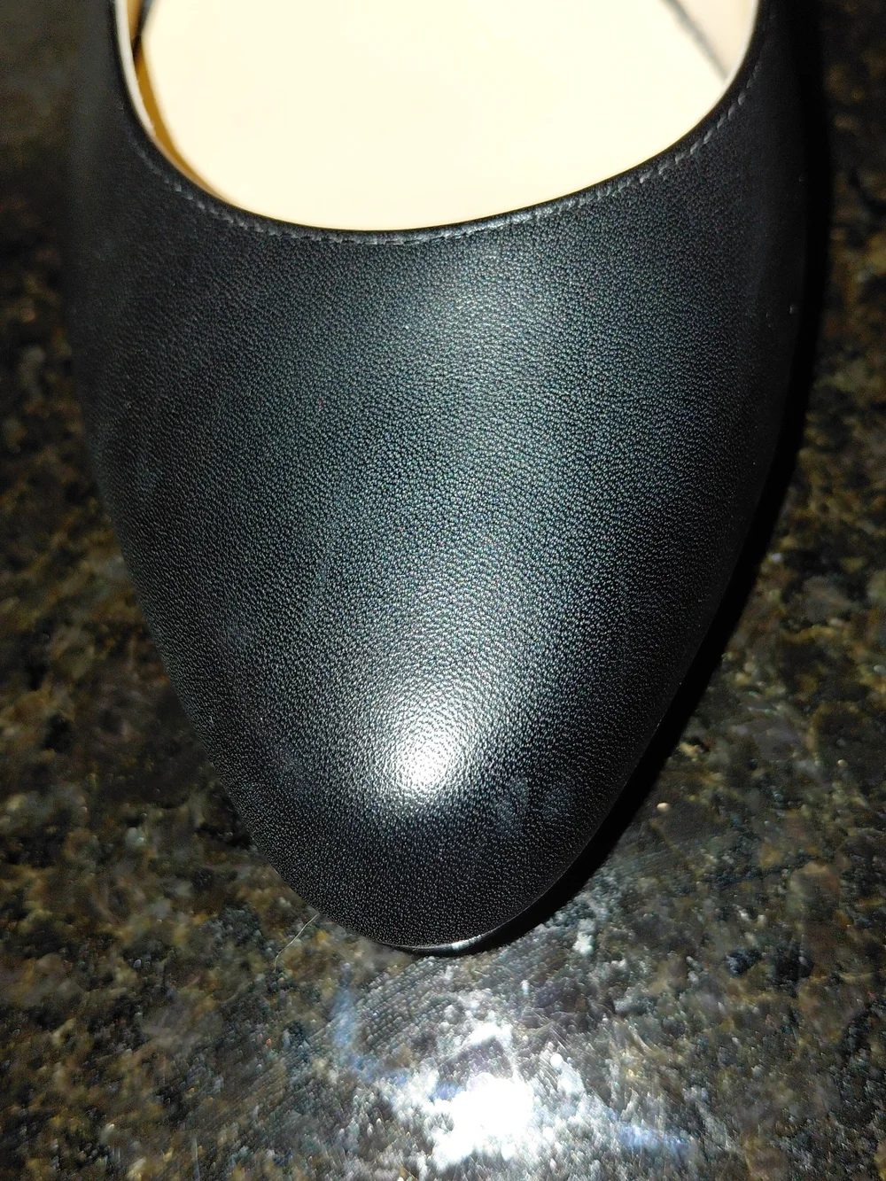 Cole Haan Classic Black Leather Almond Toe Pump Heels US 10  10.5 VGC